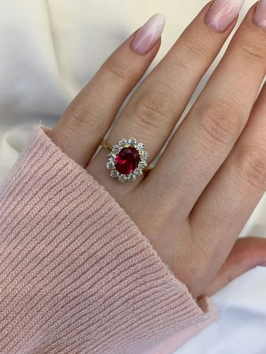 Oval cut natural ruby - oval,