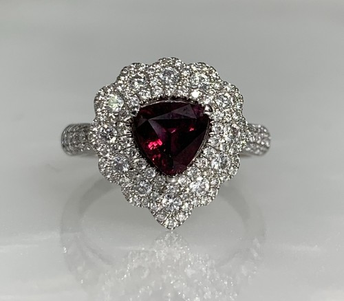 Trillion ruby diamond halo - trillion,