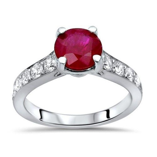 Natural red ruby - red,