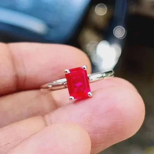 2ct emerald cut lab - emerald, created
