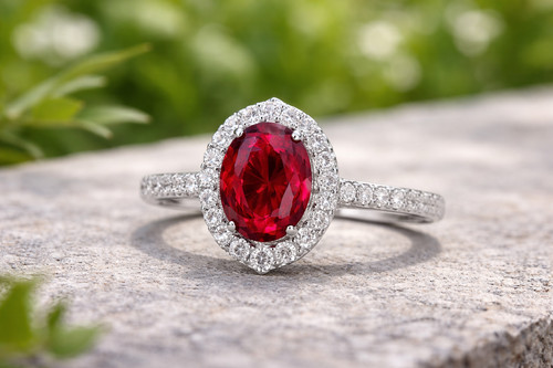 Natural ruby diamond - ruby,