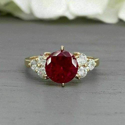 Round cut real ruby - real,