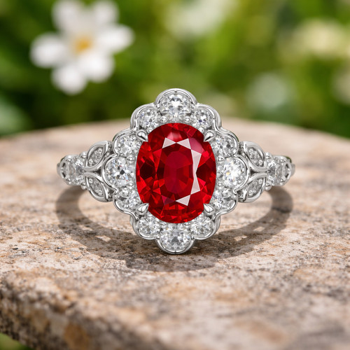 Natural ruby and - ct,