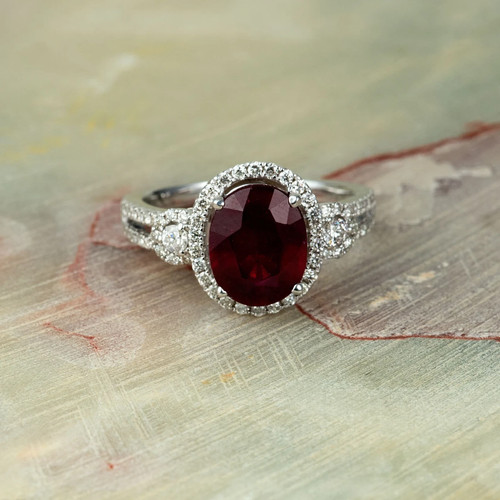 Oval cut natural ruby - cut,