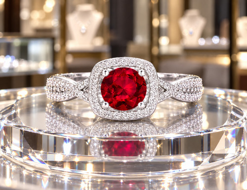 Natural ruby round cut ct - cut,
