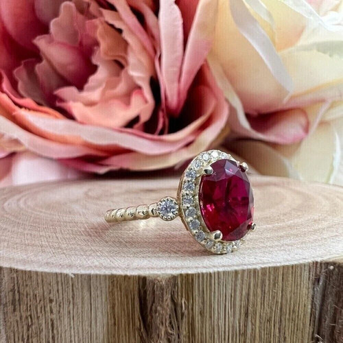 50ct oval cut simulated ruby - cut,