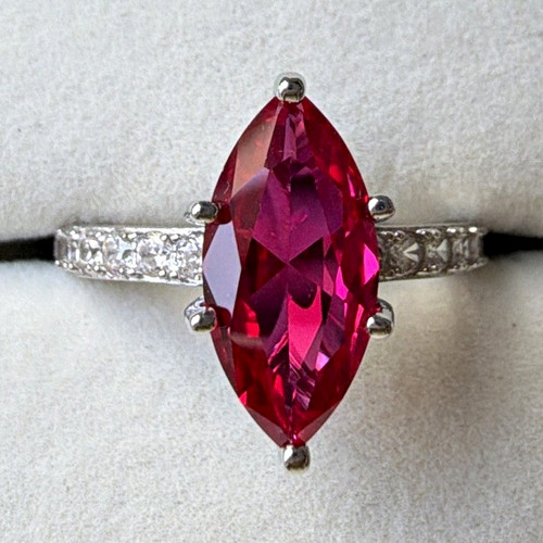 00ct lab created - 3.00ct, red