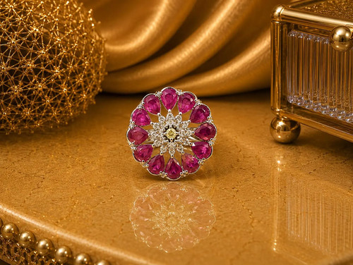 Handmade ruby diamond 925 - handmade,