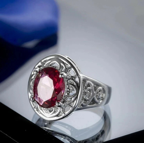 00ct oval cut natural - oval, red