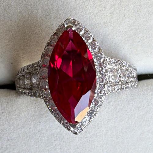 00ct lab created - 3.00ct, red
