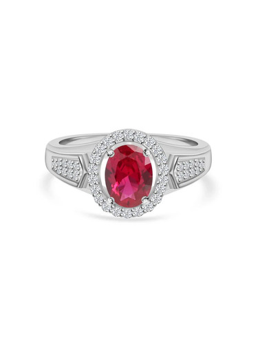 Oval cut natural ruby - 3.00, ct