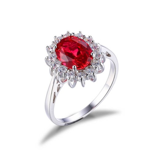 Natural red ruby - red,